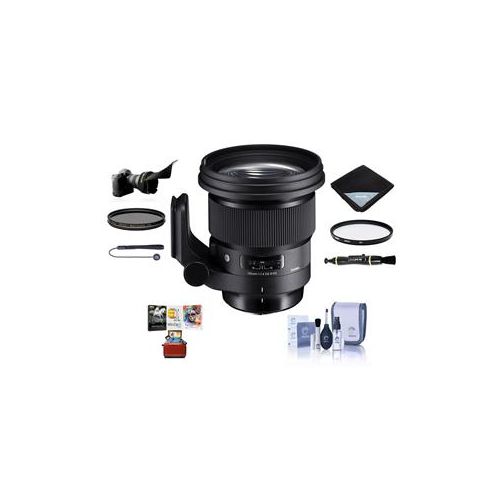  Adorama Sigma 105mm f/1.4 DG ART HSM Lens for Nikon EOS DSLR Cameras W/Free Acc Bundle 259955 AM
