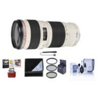 Adorama Canon EF 70-200mm f/4L USM Lens with Free Basic Accessory Bundle (Mac) 2578A002 AM