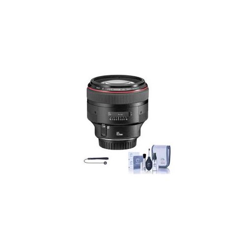  Adorama Canon EF 85mm f/1.2L II USM Lens with Cleaning Bundle 1056B002 CP