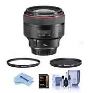 Adorama Canon EF 85mm f/1.2L II USM Lens with Filter Bundle 1056B002 F