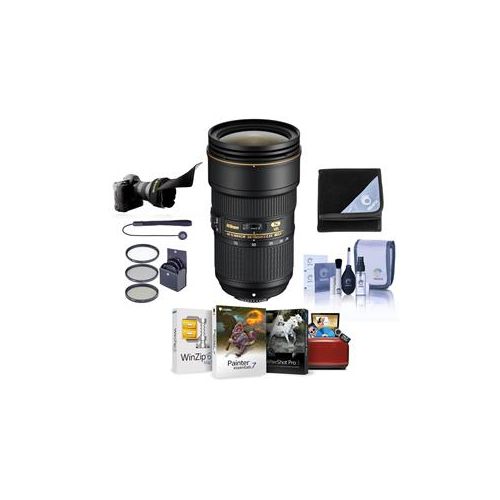  Adorama Nikon 24-70mm f/2.8E ED-IF AF-S VR NIKKOR Lens,USA Warranty w/Accessory Bundle 20052 AM