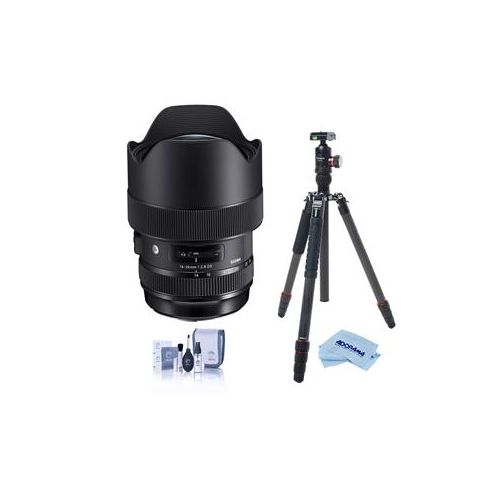  Adorama Sigma 14-24mm f/2.84 DG HSM ART Lens f/ Nikon - FotoPro X-GO Max Tripod, And Acc 212955 T