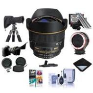 Adorama Nikon 14mm f/2.8D ED AF NIKKOR Lens USA Warranty with Premium Accessory Bundle 1925 C