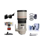 Adorama Canon EF 300mm f/4L IS USM Lens with Free Basic Accessory Bundle (Mac) 2530A004 AM