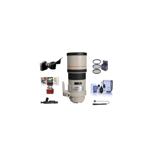  Adorama Canon EF 300mm f/4L IS USM Lens with Free Basic Accessory Bundle (Mac) 2530A004 AM