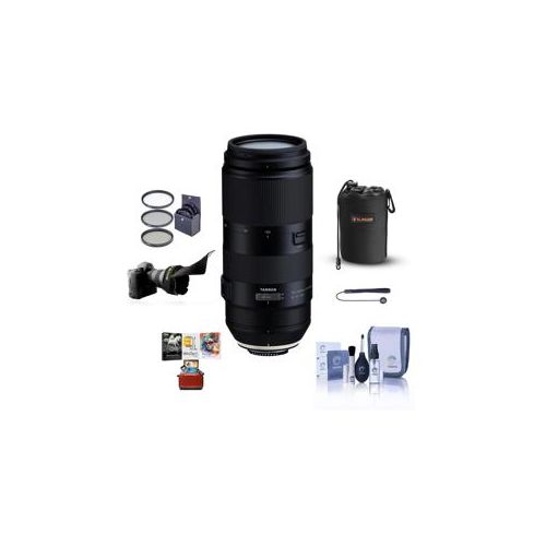  Adorama Tamron 100-400mm f/4.5-6.3 Di USD Telphoto Lens for Nikon F Mount W/Free Acc Kit AFA035N-700 AM