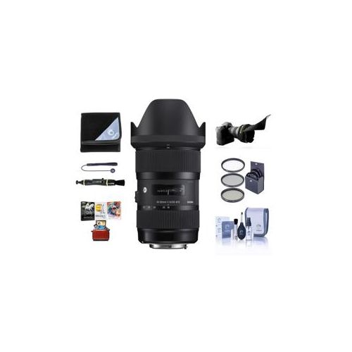  Adorama Sigma 18-35mm F/1.8 DC HSM ART Lens for Nikon SLR Cameras w/Accessory Bundle 210-306 AM