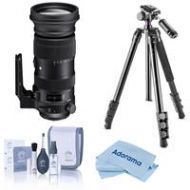 Adorama Sigma 60-600mm F4.5-6.3 DG OS HSM Sports Lens for Nikon Cameras W/Tripod 730955 T