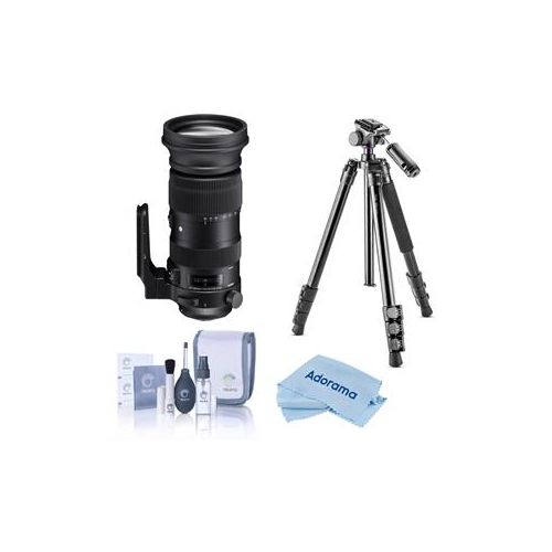  Adorama Sigma 60-600mm F4.5-6.3 DG OS HSM Sports Lens for Nikon Cameras W/Tripod 730955 T