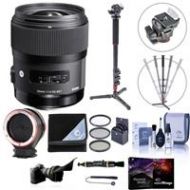 Adorama Sigma 35mm f/1.4 DG HSM ART Lens for Nikon DSLRs USA Warranty W/Pro Acc Bundle 340306 C