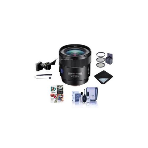  Adorama Sony 24mm f/2 SSM Distagon T* Carl Zeiss Alpha A Lens With Free Accessory Bundle SAL24F20Z B