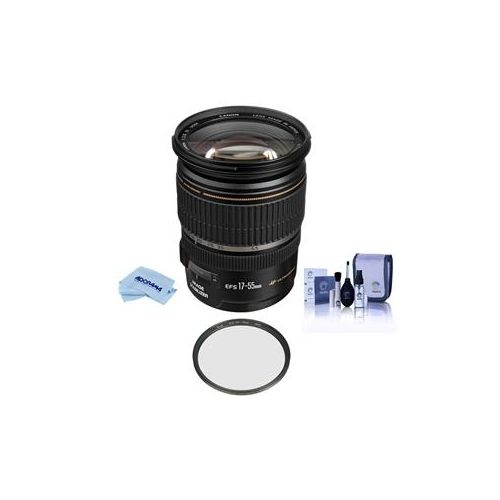  Adorama Canon EF-S 17-55mm f/2.8 IS USM Lens with Filter Bundle 1242B002 F