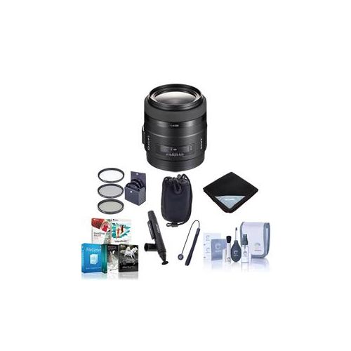  Adorama Sony 35mm f/1.4 G-Series Lens for Alpha A Cameras w/Free Accessory Package SAL35F14G NK