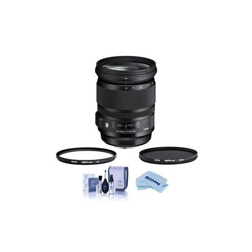  Adorama Sigma 24-105mm f/4.0 DG OS HSM ART Lens f/Canon EOS - Hoya XTP UV & CPL Filters 635-101 F