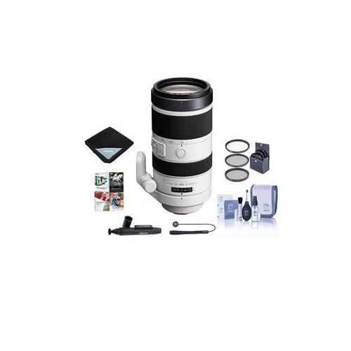  Adorama Sony 70-400mm F4-5.6 G SSM Lens f/A Alpha DSLR Cameras W/ Free Accessory Bundle SAL70400G2 A