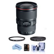 Adorama Canon EF 16-35mm f/4L IS USM Lens with Filter Bundle 9518B002 F