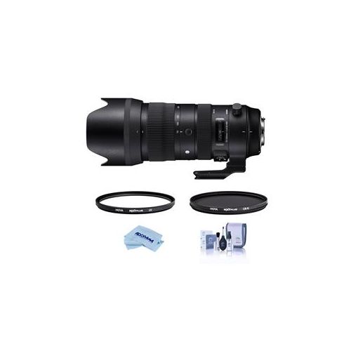  Adorama Sigma 70-200mm f/2.8 DG HSM TP Zoom Lens F/Nikon W/Hoya 82mm UV/CPL Filter 590955 F