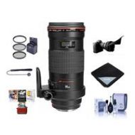 Adorama Canon EF 180mm f/3.5L Macro USM Lens with Free Basic Accessory Bundle (Mac) 2539A007 AM