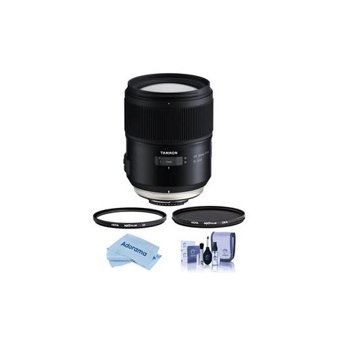  Adorama Tamron SP 35mm f/1.4 Di USD Lens for Nikon F Mount - With Hoya Filter Kit AFF045N-700 F