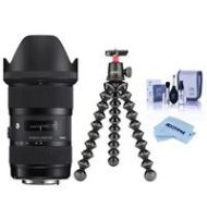 Adorama Sigma 18-35mm F/1.8 DC HSM ART Lens for NIKON SLR W/Joby GorillaPod 3K Kit,Black 210-306 T