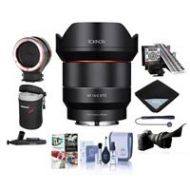 Adorama Rokinon 14mm F2.8 AF WA Full Frame AF Lens for Nikon F W/PREMIUM Acc Bundle IO14AF-N B