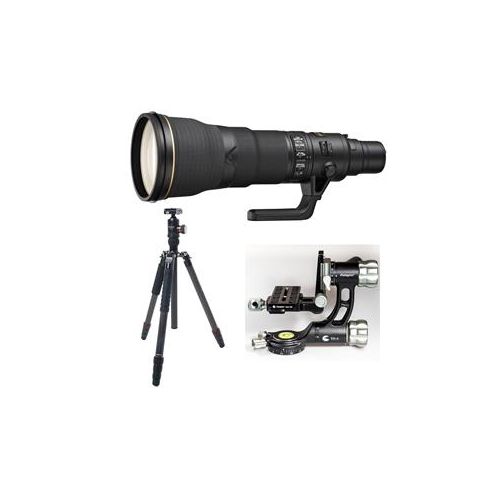  Adorama Nikon AF-S NIKKOR 800mm f/5.6E FL ED VR Lens w/1.25x Teleconverter W/Tripod 2205 T