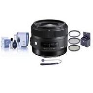 Adorama Sigma 30mm f/1.4 DC HSM ART Lens for Sigma DSLR Cameras, with Accessory Bundle 301-110 K