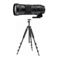 Adorama Sigma 150-600mm F5-6.3 DG OS HSM Contemporary Lens for Canon Cameras W/Tripod 745101 TP