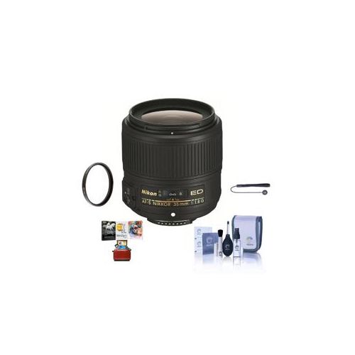  Adorama Nikon 35mm f/1.8G AF-S ED NIKKOR Lens USA with Free Mac Accessory Bundle 2215 AM