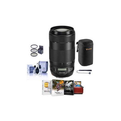  Adorama Canon EF 70-300mm f/4-5.6 IS II USM Lens with Free Basic Accessory Bundle (Mac) 0571C002 AM