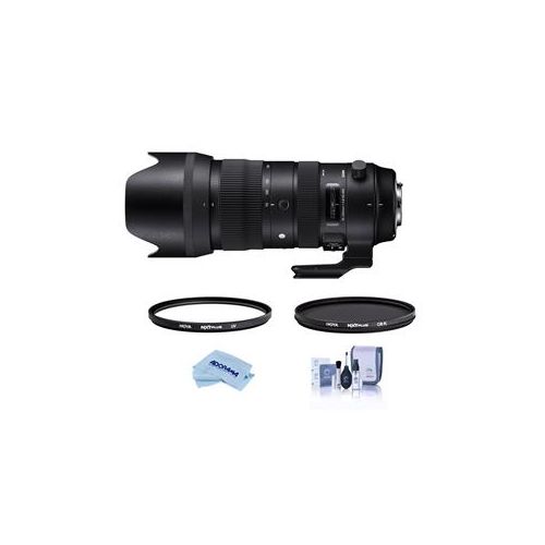  Adorama Sigma 70-200mm f/2.8 DG HSM TP Zoom Lens F/Canon EOS W/Hoya 82mm UV/CPL Filter 590954 F