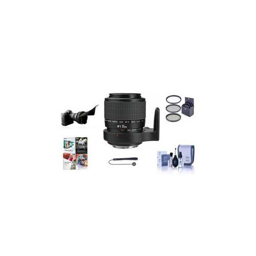  Adorama Canon MP-E 65mm f/2.8 1-5x Macro Photo Lens with Free Accessory Bundle (PC) 2540A002 NK