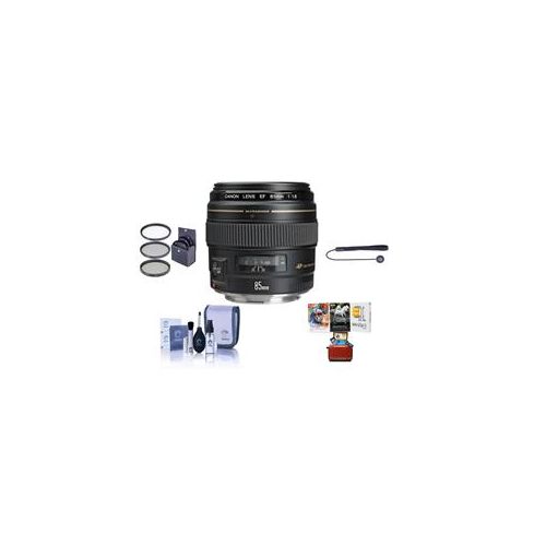  Adorama Canon EF 85mm f/1.8 USM Lens with Free Basic Accessory Bundle (Mac) 2519A003 AM