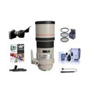 Adorama Canon EF 300mm f/4L IS USM Lens with Free Basic Accessory Bundle (PC) 2530A004 NK