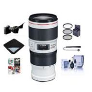 Adorama Canon EF 70-200mm f/4L IS II USM Lens with Free Basic Accessory Bundle (PC) 2309C002 A