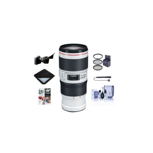  Adorama Canon EF 70-200mm f/4L IS II USM Lens with Free Basic Accessory Bundle (PC) 2309C002 A