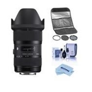 Adorama Sigma 18-35mm F/1.8 DC HSM ART Lens for Canon EF - With Hoya 77 Flter Kit 210-101 F