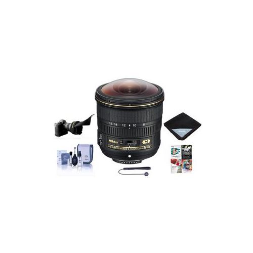  Adorama Nikon 8-15mm f/3.5-4.5E EDIF AF-S Fisheye Lens USA With Free Accessory Bundle 20066 A