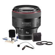 Adorama Canon EF 85mm f/1.2L II USM Lens with Free Basic Accessory Bundle 1056B002 A