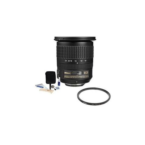  Adorama Nikon 10-24mm f/3.5-4.5G DX NIKKOR Lens - USA Warranty w/Filter & Cleaning 2181 KU