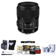 Adorama Sigma 35mm f/1.4 DG HSM ART Lens for Canon EOS Cameras, Black W/Free Acc Kit 340101 AM