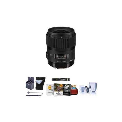  Adorama Sigma 35mm f/1.4 DG HSM ART Lens for Canon EOS Cameras, Black W/Free Acc Kit 340101 AM