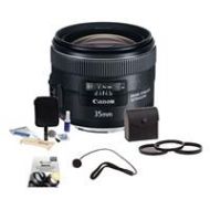 Adorama Canon EF 35mm f/2 IS USM Lens with Free Basic Accessory Bundle 5178B002 B