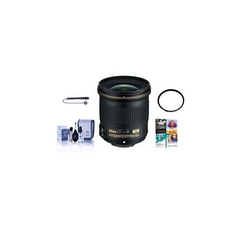  Adorama Nikon 24mm f/1.8G AF-S ED NIKKOR Lens, USA Warranty with Free Accessory Bundle 20057 NK