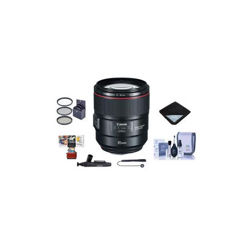  Adorama Canon EF 85mm f/1.4L IS USM Lens with Free Basic Accessory Bundle (Mac) 2271C002 AM