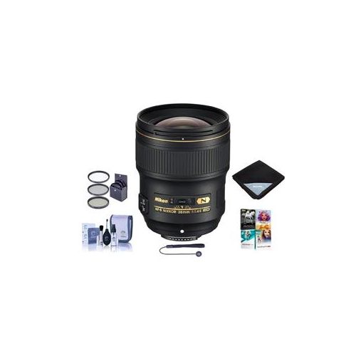  Adorama Nikon 28mm f/1.4E AF-S NIKKOR Lens U.S.A. Warranty With Free Accessory Bundle 20069 A