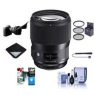 Adorama Sigma 135mm f/1.8 DG HSM IF ART Lens for Nikon DSLR Cameras W/Free Acc Bundle 240955 A