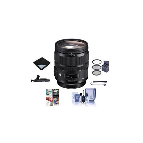  Adorama Sigma 24-70mm F2.8 DG OS HSM IF ART Lens for Canon EOS Cameras W/Free Acc Bundle 576954 C