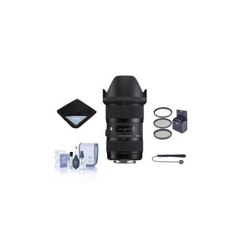  Adorama Sigma 18-35mm F/1.8 DC HSM ART Lens for Canon EF With Accessory Bundle 210-101 A CC