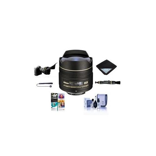  Adorama Nikon 10.5mm f/2.8G ED-IF AF DX Fisheye NIKKOR Lens with Accessory Kit 2148 NK
